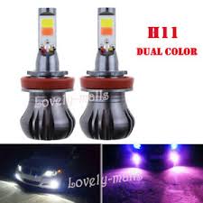2pcs 24w H8 H11 Led Fog Light Bulb Dual Color Switchback White Purple 2400lm Ebay