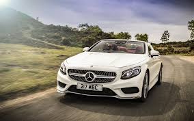 Download Wallpapers Mercedes Benz S Class 2017 Cabriolet Amg Line 4k White Convertible Luxury Cars Front View German Cars White S Class Mercedes Besth Cabriolets Mercedes Benz S Class