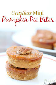 Mini Crustless Pumpkin Pie Bites The Frugal Farm Wife Recipe Crustless Pumpkin Pie Mini Pumpkin Pies Bites Pie Bites Recipe