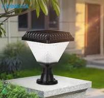 Solar Powered Pillar Lights - IP65 Waterproof & LED