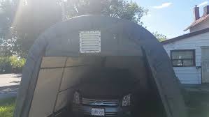 We did do a follow up video wher. Shelter Logic 12 X 20 X 8 Round Top Garage In A Box By Tractor Supply Youtube