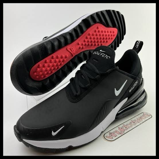 Nike Air Max 270 G Golf Shoes Black White Men's Size 11.5 Spikeless CK6483-001