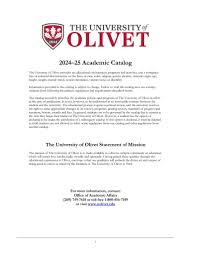 The University of Olivet Academic Catalog, 2024-2025 by The University of  Olivet - Issuu