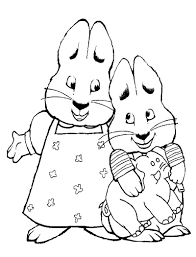 Free printable max and ruby coloring pages for kids! Happy Max And Ruby Coloring Page Free Printable Coloring Pages For Kids