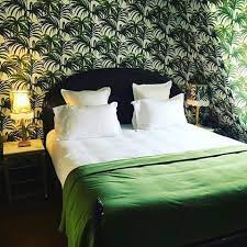 Instagram Photo By H O U S E O F H A C K N E Y Apr 13 2016 At 7 47am Utc Tropical Bedrooms Wallpaper Bedroom Bedroom Wall