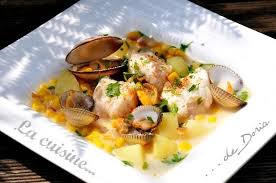 Blanquette De Lotte Aux Coquillages Blanquette De Lotte Cuisine Plat Poisson