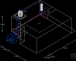 Designs of bathrooms, design, plans, autocad blocks. Isometric Sanitary Plumbing Installations 2 Storey House Dwg Block For Autocad Designs Cad