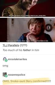 Wait If There Were Two Skeletons And One Was Owen But Beru Is Snoke So She Couldn T Have Died Then Who Was Star Wars Humor Star Wars Memes Star Wars Fandom