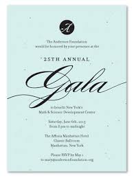 Unique Gala Invitations On Plantable Paper Fancy Fundraising By Green Business Print Business Invitation Gala Invitation Corporate Invitation