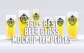 Download 360 Best Beer Glass Mockup Templates Free Premium