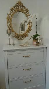 Black Ung Drill Mirror 19 99cad Gold Spray Painted Along With The Brusali Dresser And Gold Painted Handles Fo Chest Of Drawers Decor Gold Spray Paint Brusali