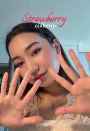 Strawberry Makeup Asian Womens