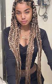 Jumbo Box Braids Hairstyles Jumbo Box Braids Hairstyles Box Braids Medium Jumbo Box Braids Box Hair Styles Large Box Braids Box Braids Hairstyles