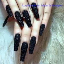 Black Acrylic Nail Designs 20 Great Ideas How To Make Acrylic Nails By Yourself 1 Nails Nailideas In 2020 Halloween Acrylic Nails Black Acrylic Nails Best Acrylic Nails