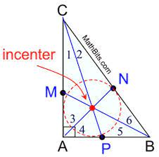 Then the formula given below can be used to find the incenter i of the triangle is given by. Incenter Mathbitsnotebook Geo Ccss Math