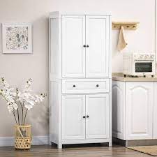 Homcom 3 Shelf White 72 5 Pinewood