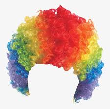 Curly Clown Wig Rainbow Png Image Transparent Png Free Download On Seekpng This png has a resolution of 487x800.