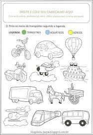 atividades prontas meios de transporte atividades meios de transporte transporte escolar atividades de ciencia para criancas atividades prontas meios de transporte