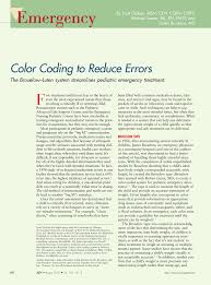 Pdf Color Coding To Reduce Errors The Broselow Luten