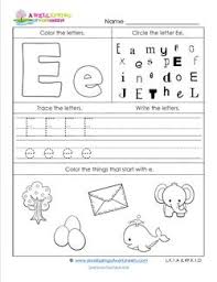 abc worksheets letter e alphabet worksheets a wellspring