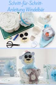 Windelbar Anleitung So Bastelst Du Ganz Leicht Den Niedlichen Windelbaren Schritt Fur Schritt Baby Geschenke Basteln Baby Geschenke Baby Aus Windeln Basteln