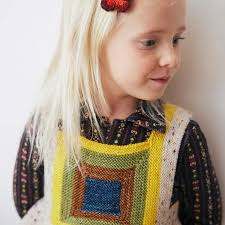 Misha & Puff メリノウールスカート 8yネイビー Misha & Puff