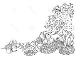 Anak dapat mempelajari lebih detail. Contoh Sketsa Gambar Pemandangan Bawah Laut Abstract Artwork Art Artwork