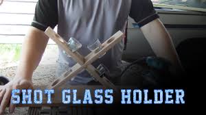Capacity is 0.5oz/ 15ml each shot glass.the wooden holder has 24 holes to fit the glass in perfect dimention.the clear glass is thick. Wood Working Projects Shot Glass Holder Youtube