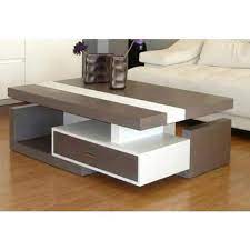 Modern shy green center table, carved wood with silver leaf and wood veneer top. Modern Rectangular Designer Wooden Center Table Rs 5000 Piece Id 20777756297