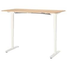Bekant Desk Sit Stand White Stained Oak Veneer White Ikea Switzerland Ikea Bekant Ikea Bekant Desk Ikea