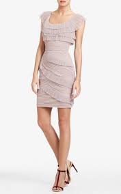 Bcbg Max Azria Briana Short Pleated Dress Outlet Tiered Ruffle Dress Bcbgmaxazria Dresses Dresses