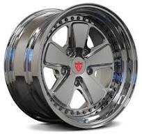 CUSTOM FORGED 2-PIECE 5 SPOKE DEEPP DISH CHROME WHEELS: RV-DV70