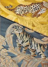 Tecido Jacquard Sandokan Rubelli Na Safira Sedas Classico E Irreverente Italian Textiles Textile Company Animal Print Rug