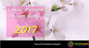 Kami mendaki gunung bromo untuk melihat matahari terbit di fajar hari. Lokasi Menarik Musim Bunga Di Korea Bagi Tahun 2017