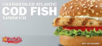 Firm and mild in flavor, atlantic cod is a great palate for simple and delightful recipes! Charbroiled Atlantic Cod Fish Sandwich Return To Carl S Jr And Hardee S With Cod Fish Tacos