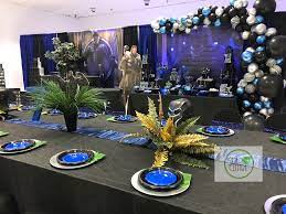 Black Panther Birthday Party Ideas Photo 15 Of 16 Birthday Parties Black Panther 50th Birthday Centerpieces