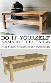 This is a pretty easy project and it creates a table grill that is perfect for your deck or backyard. Diy Kamado Grill Table