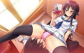 Anime Nerdy Schoolgirl Facesitting In Panty On Her Submissive Boyfriend In  ClassRoom 