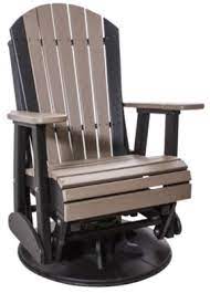 Learn how to build an adirondack loveseat glider rocker, perfect for your deck, patio or front porch with these free woodworking plans. Amish Outdoors Adirondack Outdoor Swivel Glider Chair Homemakers Furniture