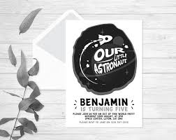 Black And White Rocket Space Invitation Outer Space Party Birthday Invitation Astronaut Birthday Astronaut Party Rocket Birthday Outer Space Party Space Party Astronaut Birthday