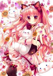 A couple cute anime girls mentioned in this post: Awww Moment Picture Super Duper Cute Picture Of A Anime Girl With Meow Meows