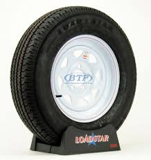 15 inch wheel and tire. Trailer Tire St205 75r15 Radial On White Spoke Wheel 5 On 5 Lug Pattern