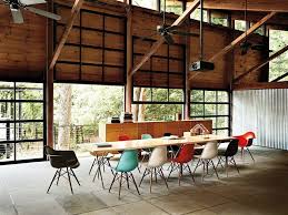 Your Dining And Meeting Style Creative Table Ideas From Herman Miller Eames House Molded Plastic Chairs Home