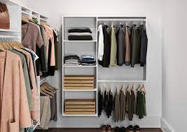 There are mainly three types of organizers that can fit any type of closet; L Shape Walk In Closet White Easytrack