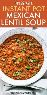 Seeking a solid meal that won't send you into carb overload? Easy Prep Instant Pot Lentil Soup Recipes From A Pantry