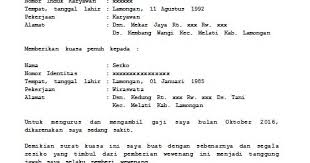 Surat kuasa pengambilan gaji adalah sebuah surat yang dibutuhkan jika anda ingin mewakilkan pengambilan gaji di bank kepada orang lain. Contoh Surat Kuasa Buat Ambil Gaji Contoh Surat