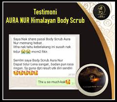 Kalau tumpukan sel kulit mati bisa hilang dijamin, deh, kulitmu bakal halus dan mulus. Aura Nur Aura Nur Himalayan Body Scrub Badan Anda Facebook