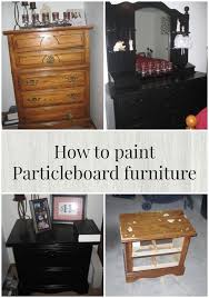 The Cozy Red Cottage How To Paint Particleboard Furniture