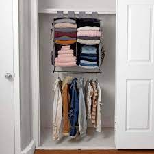 Now that you've decluttered and made a plan our next closet organization tip is to try finding a way of sorting your clothing that works for you. Cube Closet Organizer With Hanging Rod Dormify