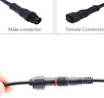 2 Pin Electrical Connector 22AWG IP65 Male Female Connector ...